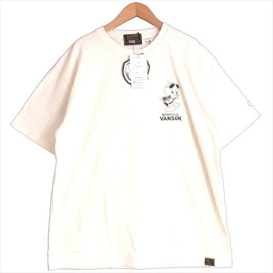 VANSON バンソン LTV-2009 ルーニー・テューンズ LOONEY TUNES 天竺 半袖 Tシャツ ベージュ系 XL【新古品】【未使用】【中古】