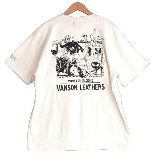 VANSON バンソン LTV-2009 ルーニー・テューンズ LOONEY TUNES 天竺 半袖 Tシャツ ベージュ系 XL【新古品】【未使用】【中古】
