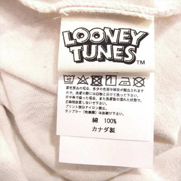 VANSON バンソン LTV-2009 ルーニー・テューンズ LOONEY TUNES 天竺 半袖 Tシャツ ベージュ系 L【新古品】【未使用】【中古】