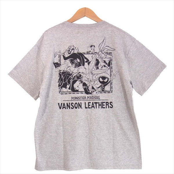 VANSON バンソン LTV-2009 ルーニー・テューンズ LOONEY TUNES 天竺 半袖 グレー系 L【新古品】【未使用】【中古】