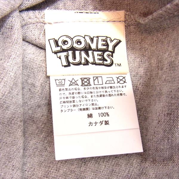 VANSON バンソン LTV-2009 ルーニー・テューンズ LOONEY TUNES 天竺 半袖 グレー系 L【新古品】【未使用】【中古】