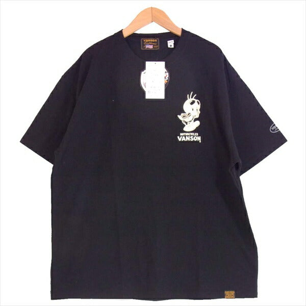 VANSON バンソン LTV-2009 ルーニー・テューンズ LOONEY TUNES 天竺 半袖 黒系 XXL【新古品】【未使用】【中古】