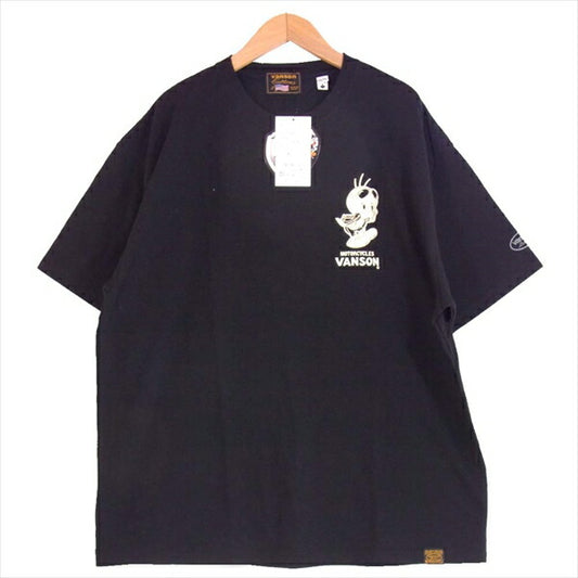 VANSON バンソン LTV-2009 ルーニー・テューンズ LOONEY TUNES 天竺 半袖 黒系 XXL【新古品】【未使用】【中古】