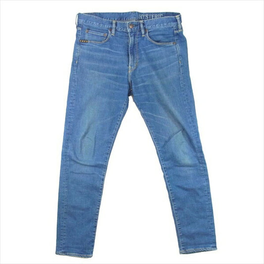 HYSTERIC GLAMOUR ヒステリックグラマー 02172AP12 17aw ISKO DENIM SLIM TEPERED PANTイスコ テーパード デニム  インディゴブルー系 30【中古】