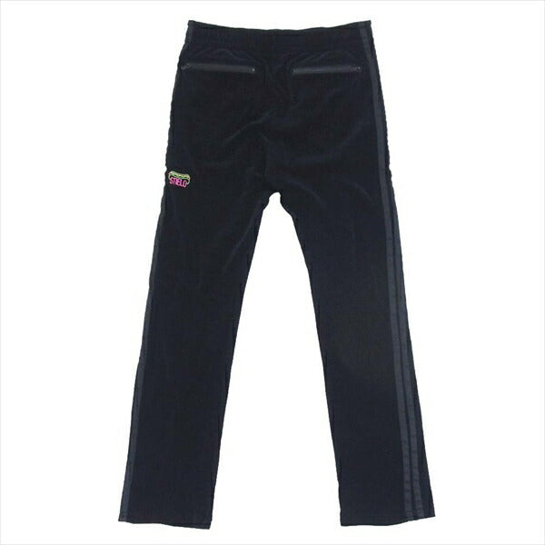 HYSTERIC GLAMOUR ヒステリックグラマー 未使用 02193CP01NIGHT GROOVE 刺繍トラック パンツ 黒系 S【極上美品】【中古】