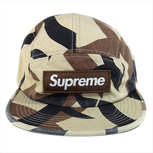 Supreme シュプリーム 未使用 19AW MILITARY CAMP CAP TAN TRIBAL CAMO 迷彩 カモ USA製  ベージュ系【極上美品】【中古】