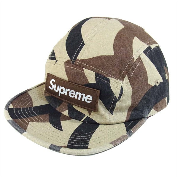 Supreme シュプリーム 未使用 19AW MILITARY CAMP CAP TAN TRIBAL CAMO 迷彩 カモ USA製  ベージュ系【極上美品】【中古】