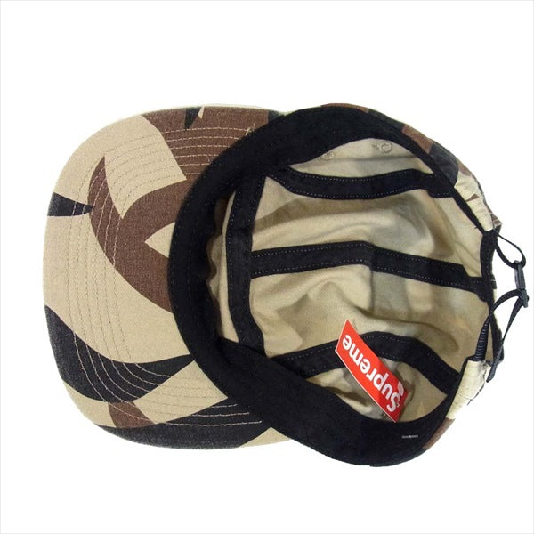 Supreme シュプリーム 未使用 19AW MILITARY CAMP CAP TAN TRIBAL CAMO 迷彩 カモ USA製  ベージュ系【極上美品】【中古】