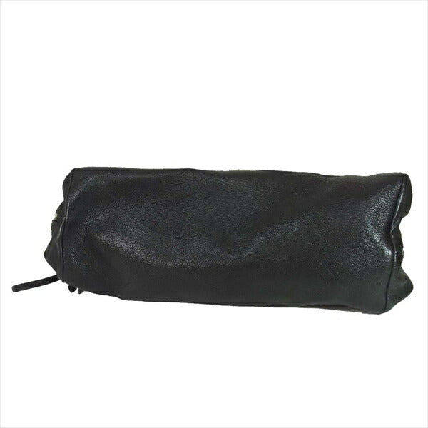 エーエスキュウジュウハチ レザー 2way ファスナー バッグ ブラック系【新古品】【未使用】【中古】