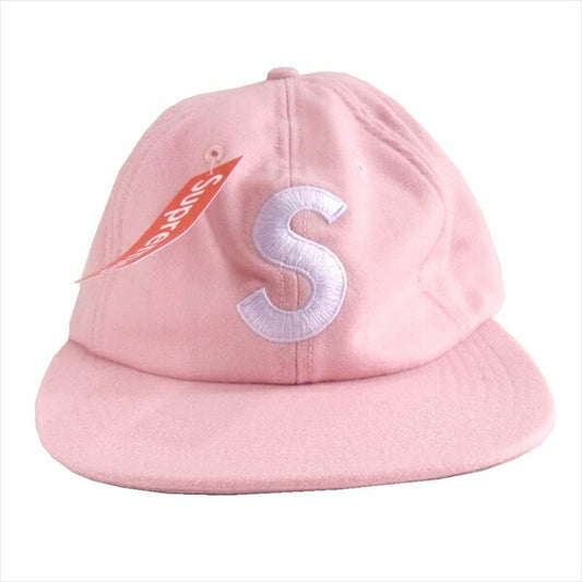 Supreme シュプリーム 19aw wool s logo 6-panel cap ウール ロゴ パネル キャップ ピンク系 F【極上美品】【中古】