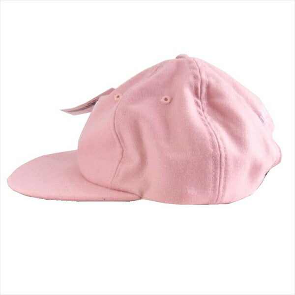 Supreme シュプリーム 19aw wool s logo 6-panel cap ウール ロゴ パネル キャップ ピンク系 F【極上美品】【中古】
