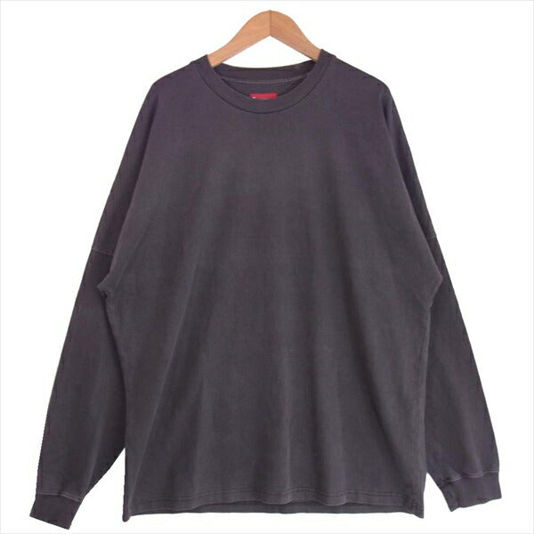 Supreme シュプリーム 20ss overdyed l/s top オーバーダイ 長袖 グレー系 M【極上美品】【中古】