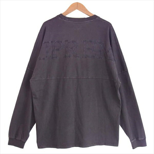 Supreme シュプリーム 20ss overdyed l/s top オーバーダイ 長袖 グレー系 M【極上美品】【中古】
