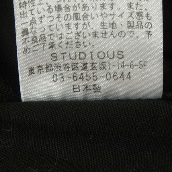 STUDIOUS ステュディオス 204355002 ライナー付き 日本製 コート モッズコート ブラック系 ブラック系 1【中古】