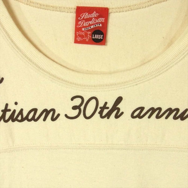 STUDIO D’ARTISAN ステュディオダルチザン 30the Anniversary プリント 半袖 Tシャツ ベージュ系 ベージュ系 L【中古】