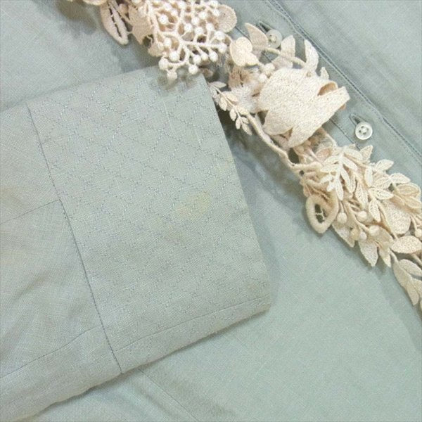 mina perhonen ミナペルホネン js6106 forest parade フォーレスト パレード レディース カットソー ライトグリーン系 1【中古】