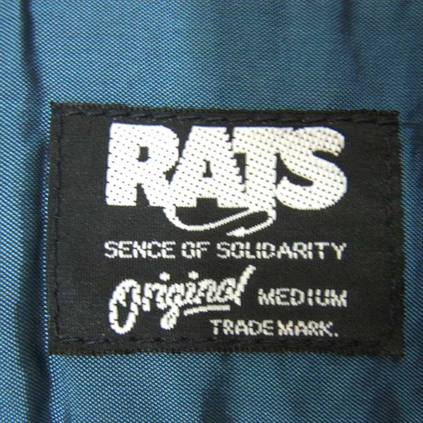 RATS ラッツ 14'RS-1003 ロングスリーブ ウィンドペン チェック ウール B.D. 長袖シャツ ブルー系 ブルー系 M【中古】