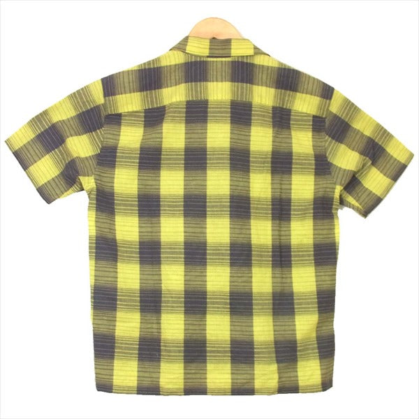 RATS ラッツ 15RS-0605 15SS CHECK S/S SHIRTS オープンカラー ブロック チェック 半袖シャツ イエロー系 イエロー系 M【中古】