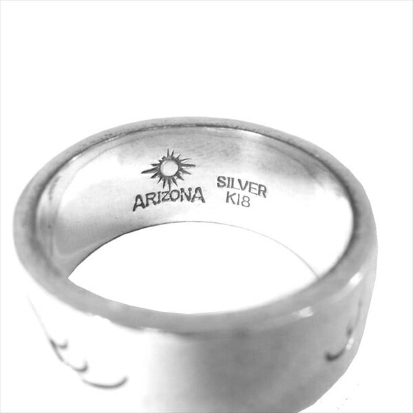 ARIZONA FREEDOM アリゾナフリーダム K18 太陽神 アラベスク プレーン リング シルバー シルバー 22号程度【中古】