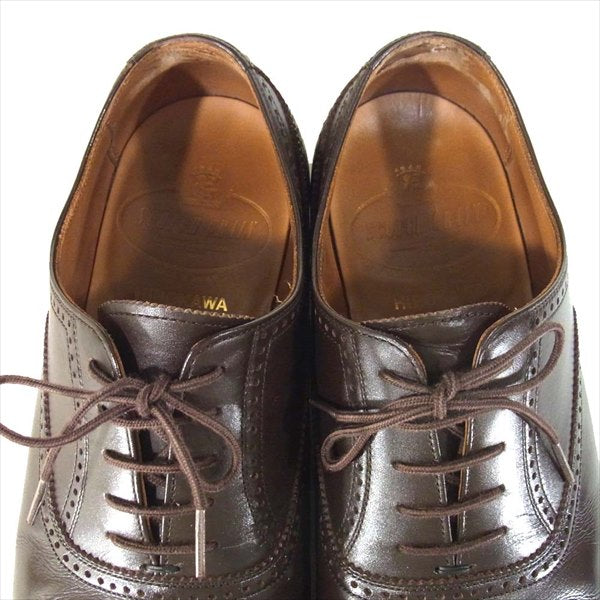 SCOTCH GRAIN スコッチグレイン 2770 シャインオアレインIV メダリオン ストレートチップシューズ ダークブラウン系 ダークブラウン系 24.5cm【中古】