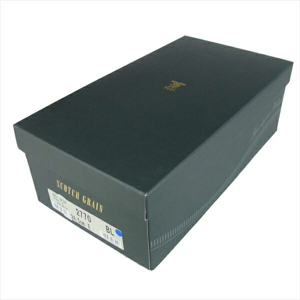 SCOTCH GRAIN スコッチグレイン 2770 シャインオアレインIV メダリオン ストレートチップシューズ ダークブラウン系 ダークブラウン系 24.5cm【中古】