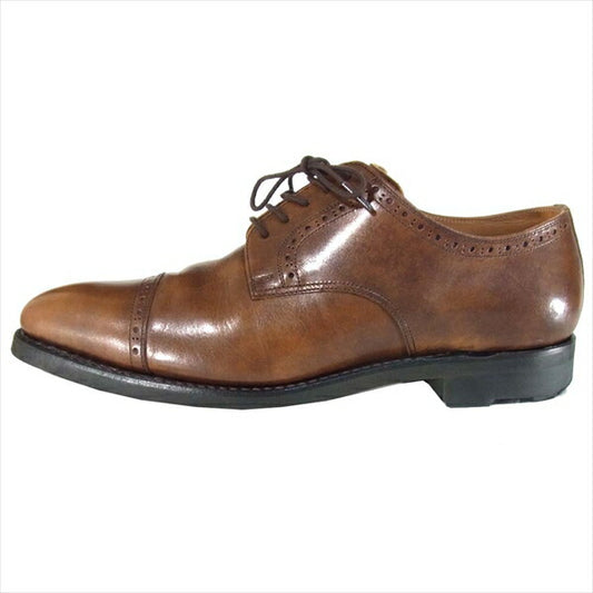 SCOTCH GRAIN スコッチグレイン 2773 シャインオアレイン 外羽根 ストレートチップシューズ ブラウン系 ブラウン系 24.5cm【中古】