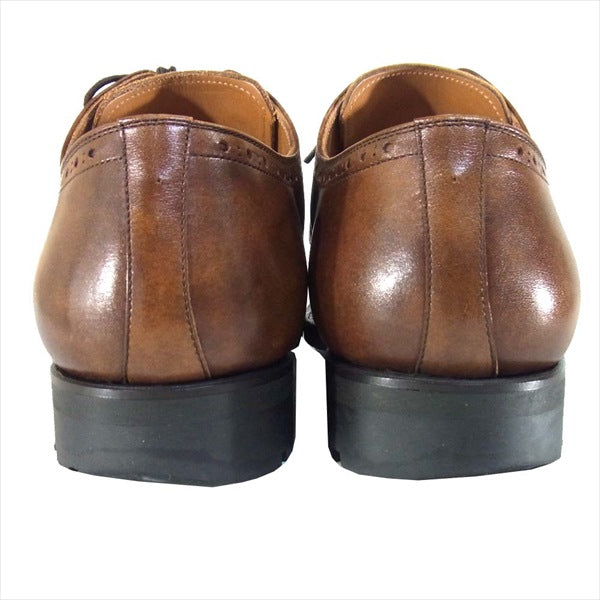 SCOTCH GRAIN スコッチグレイン 2773 シャインオアレイン 外羽根 ストレートチップシューズ ブラウン系 ブラウン系 24.5cm【中古】