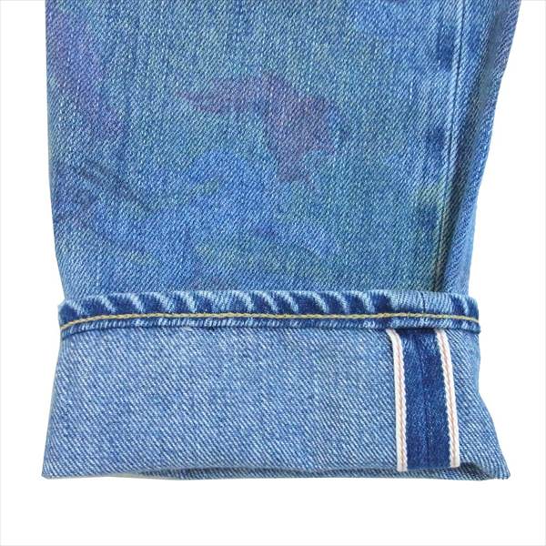HYSTERIC GLAMOUR ヒステリックグラマー 0151AP10 ROLLER SKATING 総柄 スタッズ デニム パンツ ブルー系 ブルー系 XXS【中古】