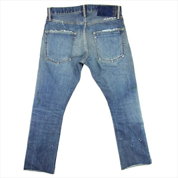 VISVIM ビズビム 20SS 0120105005017 極美品 SOCIAL SCULPTURE 14  DAMAGED-17 ソーシャル スカルプチャー デニム パンツ インディゴブルー系 W32【美品】【中古】