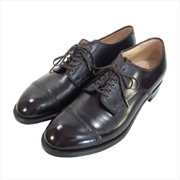 ALDEN オールデン 56201 未使用 キャップトゥ ダービー モデファイドラスト コードバン シューズ ダークブラウン系 9.5D【極上美品】【中古】