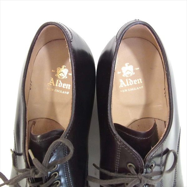 ALDEN オールデン 56201 未使用 キャップトゥ ダービー モデファイドラスト コードバン シューズ ダークブラウン系 9.5D【極上美品】【中古】