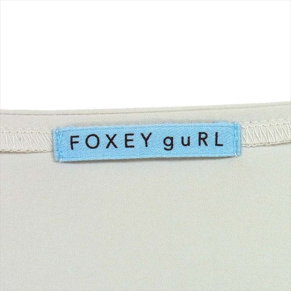 FOXEY フォクシー giRL ノースリーブワンピース ノースリーブ 日本製 レディース ワンピース グレー系 グレー系 S【中古】