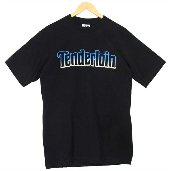 TENDERLOIN テンダーロイン T-TEE 5PRO SUPER HEAVY ロゴ 半袖 コットン Tシャツ ブラック系 ブラック系 M【中古】