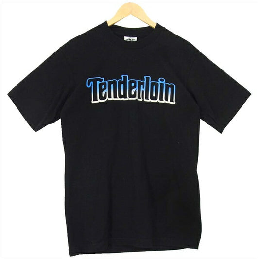 TENDERLOIN テンダーロイン T-TEE 5PRO SUPER HEAVY ロゴ 半袖 コットン Tシャツ ブラック系 ブラック系 M【中古】