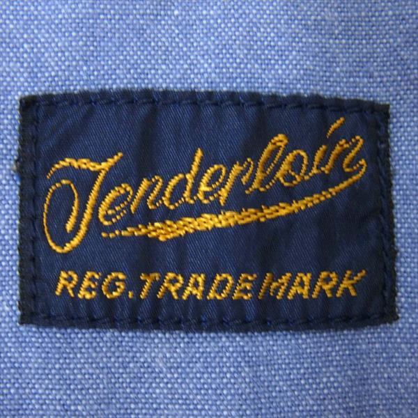 TENDERLOIN テンダーロイン T-CHAMBRAY SHT 日本製 ロング シャンブレー コットン 長袖シャツ ブルー系 ブルー系 S【中古】