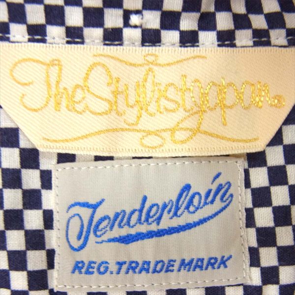 TENDERLOIN テンダーロイン スタイリストジャパン The Stylist Japan B.D L/S SHIRT ボタンダウン 長袖シャツ ネイビー系 ネイビー系 S【美品】【中古】