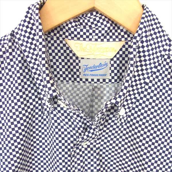 TENDERLOIN テンダーロイン スタイリストジャパン The Stylist Japan B.D L/S SHIRT ボタンダウン 長袖シャツ ネイビー系 ネイビー系 S【美品】【中古】