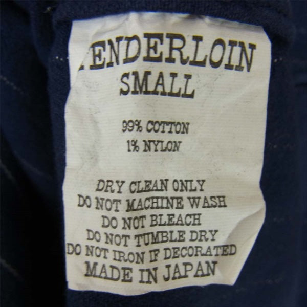 TENDERLOIN テンダーロイン T-G.S SHT SO ワッペン ストライプ インディゴ 長袖シャツ ネイビー系 ネイビー系 S【中古】