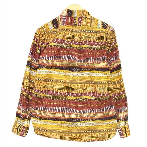 TENDERLOIN テンダーロイン スタイリストジャパン The Stylist Japan 18AW ネイティブ BD ボタンダウン 長袖シャツ ブラウン系 ブラウン系 S【美品】【中古】