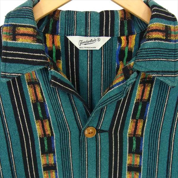 TENDERLOIN テンダーロイン T-NATIVE JKT ネイティブ ストライプ ジャケット 長袖シャツ ブルー系 S【中古】