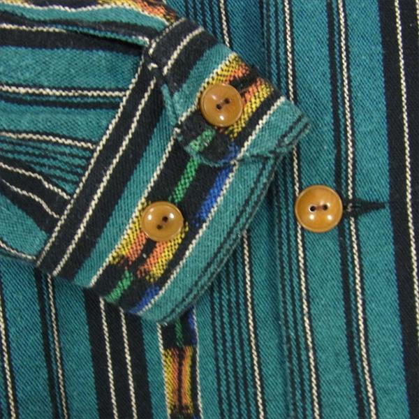 TENDERLOIN テンダーロイン T-NATIVE JKT ネイティブ ストライプ ジャケット 長袖シャツ ブルー系 S【中古】