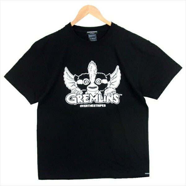 OVER THE STRIPES オーバーザストライプス グレムリン プリント 半袖Tシャツ Tシャツ 黒系 黒系 L【極上美品】【中古】