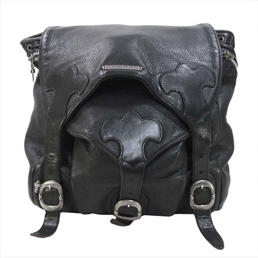 CHROME HEARTS クロムハーツ（原本無） フレアニー ダガージップ ガンスリンガー レザー リュック バックパック バッグ ブラック系【中古】