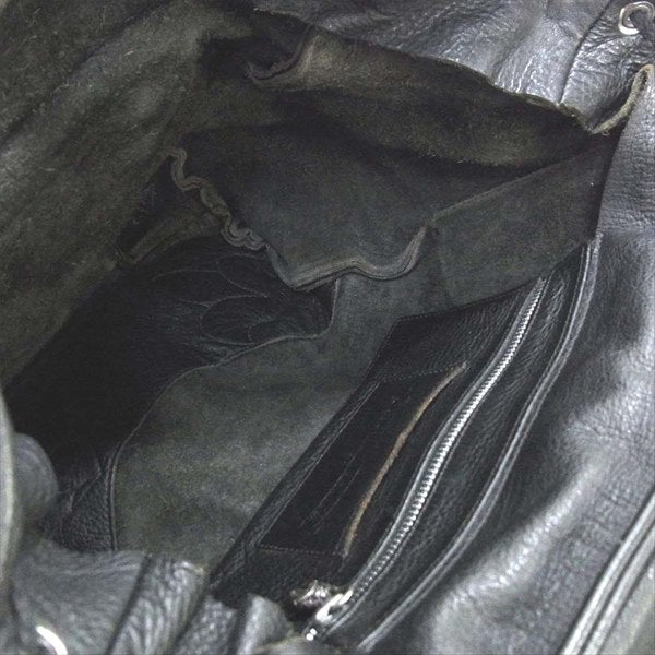 CHROME HEARTS クロムハーツ（原本無） フレアニー ダガージップ ガンスリンガー レザー リュック バックパック バッグ ブラック系【中古】