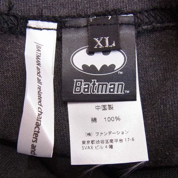 サウスフォーエフセブンティーシックス バットマン エンブレム メンズ Tシャツ グレー系 グレー系 XL【新古品】【未使用】【中古】