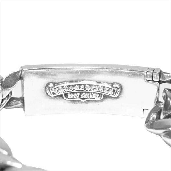 CHROME HEARTS クロムハーツ（原本無） ID FLORAL CRS フローラルクロスID 1ダイヤ 13リンク クラシック ブレスレット シルバー【中古】