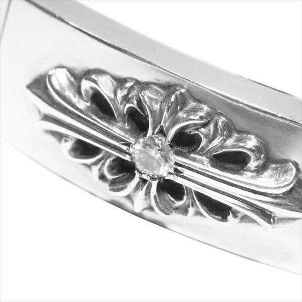 CHROME HEARTS クロムハーツ（原本無） ID FLORAL CRS フローラルクロスID 1ダイヤ 13リンク クラシック ブレスレット シルバー【中古】