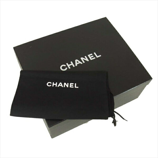 CHANEL シャネル G31711 ツイード×レザー エンブレム チャーム レディース スニーカー 黒系 36【美品】【中古】