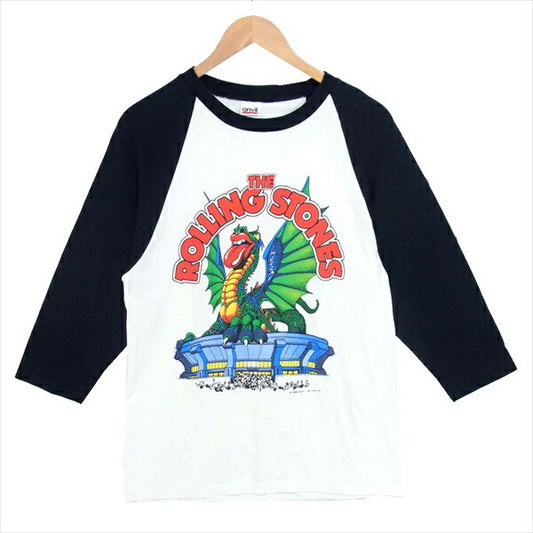 アンビル THE ROLLING STONES ローリングストーンズ ラグランTシャツ ラグラン Tシャツ ホワイト系 ホワイト系 S【中古】