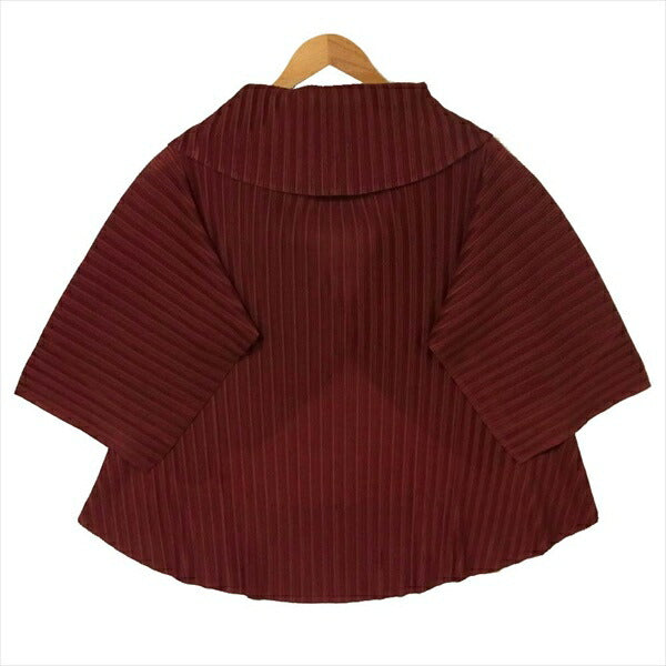 PLEATS PLEASE プリーツプリーズ PP03-FO346 ボレロ レディース ジャケット エンジ系  エンジ系【美品】【中古】